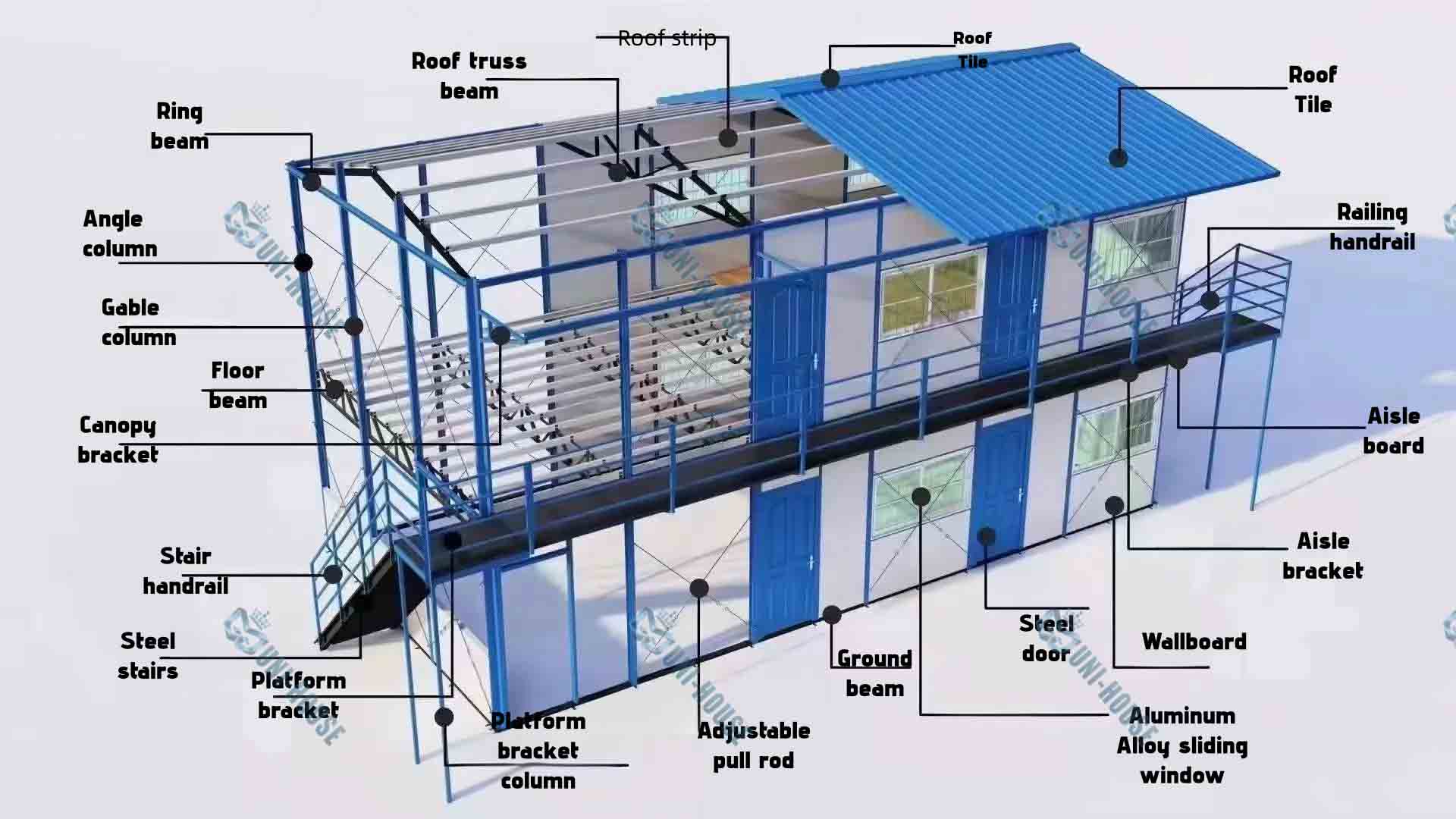 K Type house for Construction Site