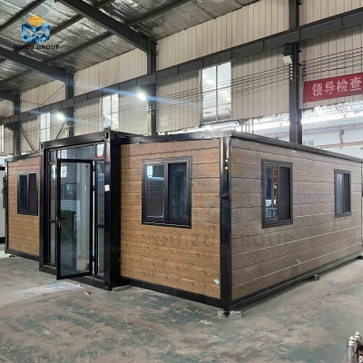 Portable  prefab  Steel Structure foldable expandable container house