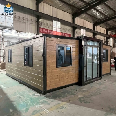 Portable  prefab  Steel Structure foldable expandable container house for sale