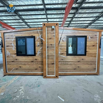 Luxury villas  prefab Portable Double Wing  Expandable Container house