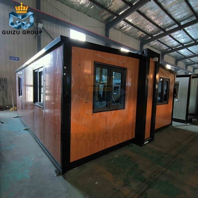 Modular Prefab  Double Wing folding expandable container house